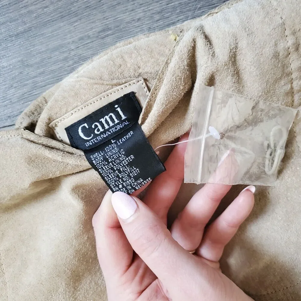 Vintage Penny Lane Coat Women's Large Long Leather Fur Boho Classic 90s Y2K - Picture 5 of 16